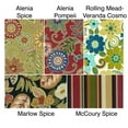 thumbnail image 3 of 22-inch by 45-inch Spun Polyester Outdoor Squared Seat/Back Chair Cushion-Color:Alinea Pompeii, 3 of 5