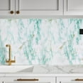 thumbnail image 3 of Tripumer Green Marble Contact Paper 24 x 197 inch Marble Granite Wallpaper Self-Adhesive Contact Paper Marble Vinyl Wrap Paper for Kitchen Bathroom Walls Decor Table, 3 of 7