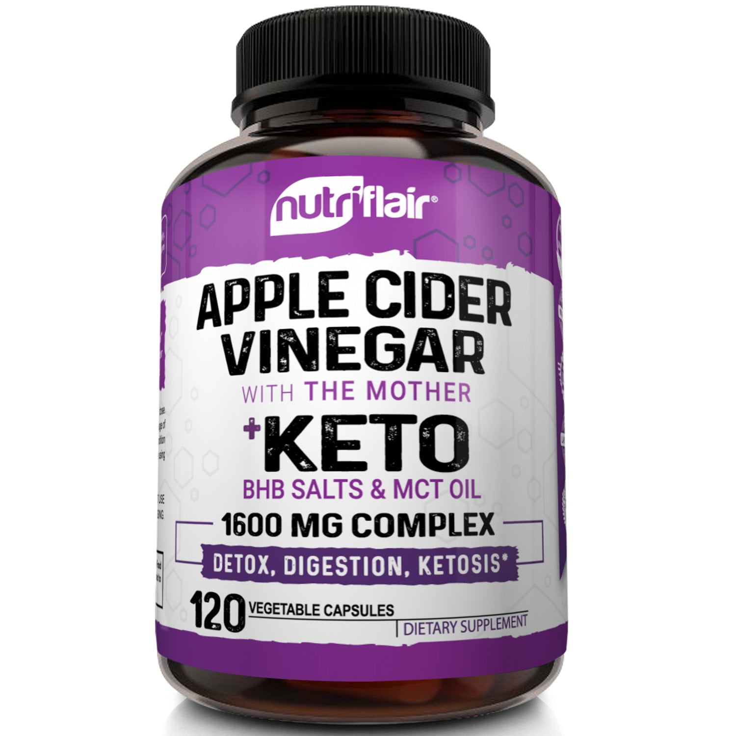 Apple Cider Vinegar with the Mother and Keto Diet Pills 1600mg, 120 Capsules Walmart Canada
