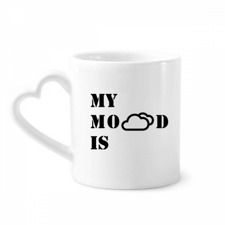 

Depressed Mood Cloud Weather Mug Coffee Cerac Drinkware Glass Heart Cup