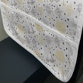 thumbnail image 3 of Grey and Yellow Microwave Oven Cover, Grunge Sketchy Romantic Roses Leaves Cotton Flowers with Dots Image, Water Resistant Organizer with Pockets Kitchen, 36" x 12", Yellow Grey White, by Ambesonne, 3 of 4