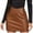 Khaki, variant on USSUMA Women'S Skirts Midi Skirt Solid Color High Waist Zipper Button Mid-Calf Skirt Leather Vintage Skirts Breathable Dresses Camping Festival Gift Khaki Skirt for Women Pu M