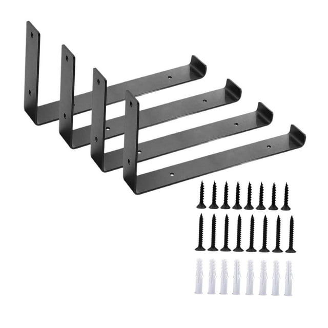 Brackets Brace L Shaped Modern Metal Wall Mounted Support for Home Restaurant 25cm