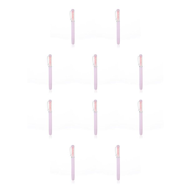Monstrate Herramienta de pintura de diamantes de imitación, accesorios de pegatinas de costura de mano, pegatinas bordadas, bolígrafos de Púrpura claro 10piezas