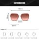 thumbnail image 3 of Gafas de sol retras cuadradas de la personalidad del clavo del arroz del marco grande de las gafas de sol de moda, hechas de TR, 3 of 6