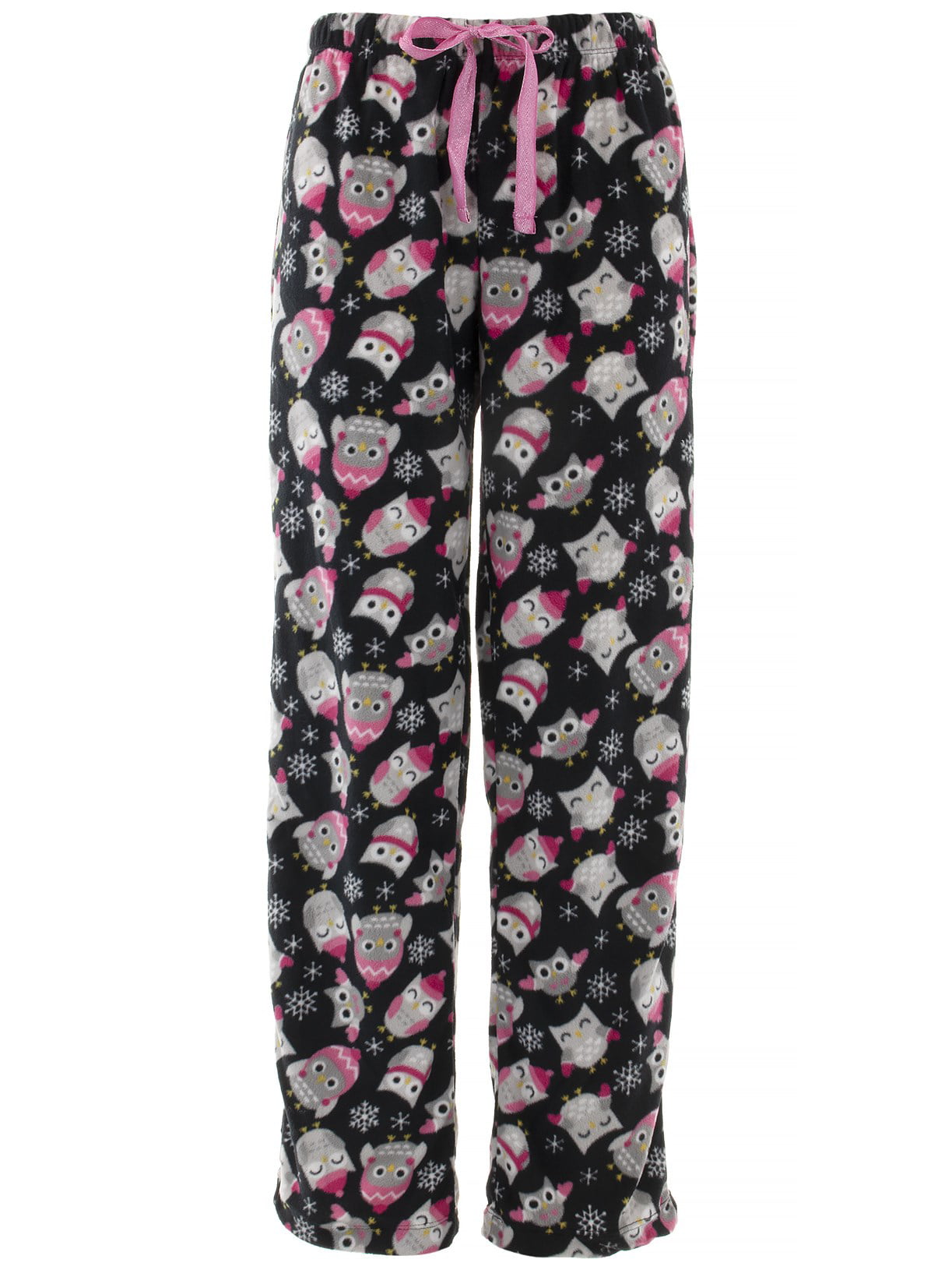 Personalized XS Pink Valentine Owls Womens Pajama Pants