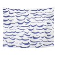 ZEALGNED Watercolor Pattern Waves Modern Hipster Paintbrush Line Ink