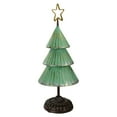 thumbnail image 3 of Northlight Rustic Christmas Tree with Cutout Star Topper - 17" - Green and Gold Finish, 3 of 4