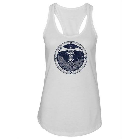Compass Lighthouse Tank Women -Image by Shutterstock, Female Small