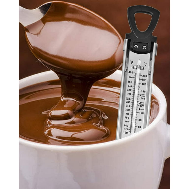  Digital Cooking Candy Liquid Thermometer with Stainless Steel Pot  Clip, Quick Read, Battery Included: Home & Kitchen