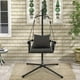 thumbnail image 1 of Costway Silla Colgante Plegable Con Soporte, Columpio Con Cojín, Almohada, Respaldo Tejido De Cuerda, Silla Hamaca Para Dormitorio, Patio, Jardín, Porche, Balcón, Capacidad De Peso De 150 Kgk, 1 of 6