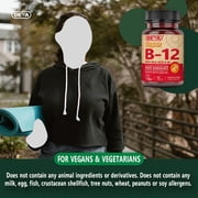 DEVA Vegan Vitamin B12 Fast Dissolve Supplement - Once-Per-Day Complex with 1000 Mcg Methylcobalamin B12, Folic Acid, B6 - Lemon Flavor - 90 Dissolvable Tablets,