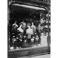 thumbnail image 2 of Atget, Eugene 25x32 White Modern Wood Framed Museum Art Print Titled - Paris, 1912 - Hairdressers Shop Window, boulevard de Strasbourg, 2 of 4