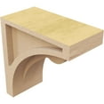 thumbnail image 5 of 3"W x 6"D x 6"H Classic Viola Rough Cedar Woodgrain TimberThane Corbel, Primed Tan, 5 of 6