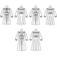 thumbnail image 4 of Vogue Ladies Easy Sewing Pattern 9076 Button Up Dresses with Collar, 4 of 5