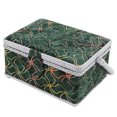 thumbnail image 4 of Caja De Costura Cesta De Costura Diseño De Mango Cómodo Verde Elegante Doble Capa Multifuncional Para Almacenamiento De Hilo De Aguja ANGGREK Otros, 4 of 8