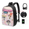thumbnail image 2 of The Powerpuff Gi-rls 17 Inch Travel Backpack Casual Laptop Backpack With Usb Charging Port Daypack Bookbags, 2 of 8