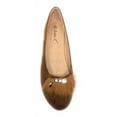 thumbnail image 2 of Victoria K Women's Faux Fur With Rhinestone Ballerina Flats, 2 of 5