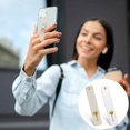 thumbnail image 5 of Glaciersei 2 Pcs Phone Loop Finger Holder Universal Phone Grips for Back of Phone Portable Phone Strap Phone Finger Strap Universal Phone Grip for Most Mobile Phones and Cell Phone Case(Grey White), 5 of 5