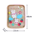 thumbnail image 2 of Bolsa Estuche transparente para tableta con estampado de dibujos animados para iPad Pro 11 de almacenamiento (rosa) Ehuebsd Para Estrenar, 2 of 8