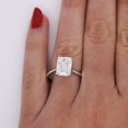 thumbnail image 4 of Igi Cert 3.8 Carat Lab Grown Diamond Basket Setting in 14kw Gold Engagement Ring, 4 of 9