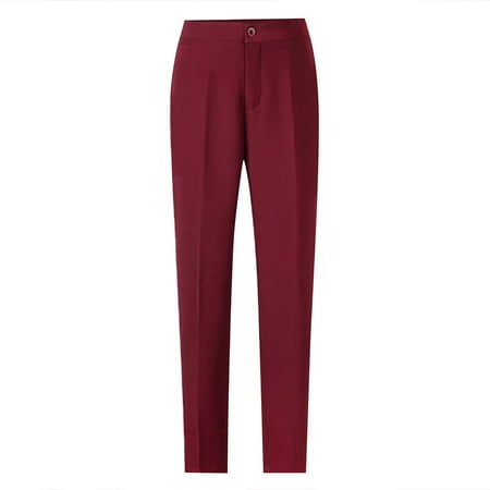 SNKSDGM Women s Plus Panties for Women Plus Size 5X Capri Pants for Women Stretch High Waist Womens Formal Business Slim Fit Work Suit Pants