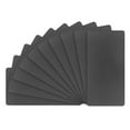 thumbnail image 1 of Uxcell Paquete de 10 Tarjetas de Visita de Metal en Blanco, 100x50x0.5mm Aluminio Negro Mate, 1 of 1