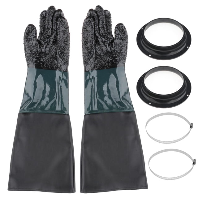 Juego de Guantes de Chorro de Arena Baoblaze 60 cm 7 Pulgadas X 24 Pulgadas