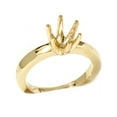 thumbnail image 3 of Yellow Gold 14K Solitaire Semi Mount Engagement Ring, 3 of 4