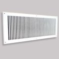 thumbnail image 5 of Prima Decorative Hardware Contemporary Design 8″ x 24″ Cast Aluminum Air Return Grille [VR-102] - White, 5 of 9