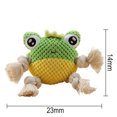 thumbnail image 3 of Frog Dog Toy Cute Soft Creative Dog Tooth Cleaning Toy Plush Rope Toy for Dogs, 3 of 10