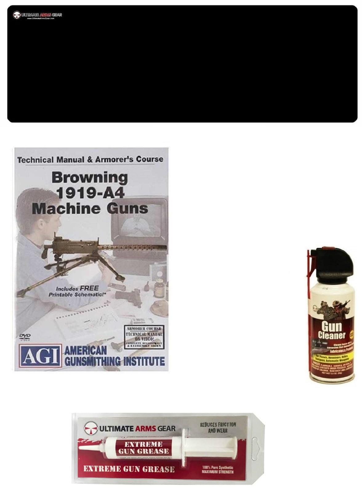 American Gunsmithing Institute DVD Manual & Armorer's Course Browning 1919-A4 Machine Gun + Ultimate Arms Gear Gunsmith... by