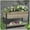 Natural + Solid Wood+1, variant on Raised Garden Bed 44 Inch with Iron Frame and Reversible Panels Natural