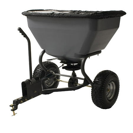 Precision 200-Pound ATV Tow-Behind Broadcast Spreader with 10' to 12' spread