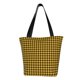 thumbnail image 1 of Easygdp Retro Yellow and Black Houndstooth Bolso de Hombro para Mujer, Bolso Bandolera y Cartera de Mano Elegante para Uso Diario, 1 of 6