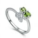 thumbnail image 3 of Anillo de calabaza con circonita verde para mujer, diseño moderno, ajustable, abierto, para el dedo índice, joya de estilo étnico, 3 of 8