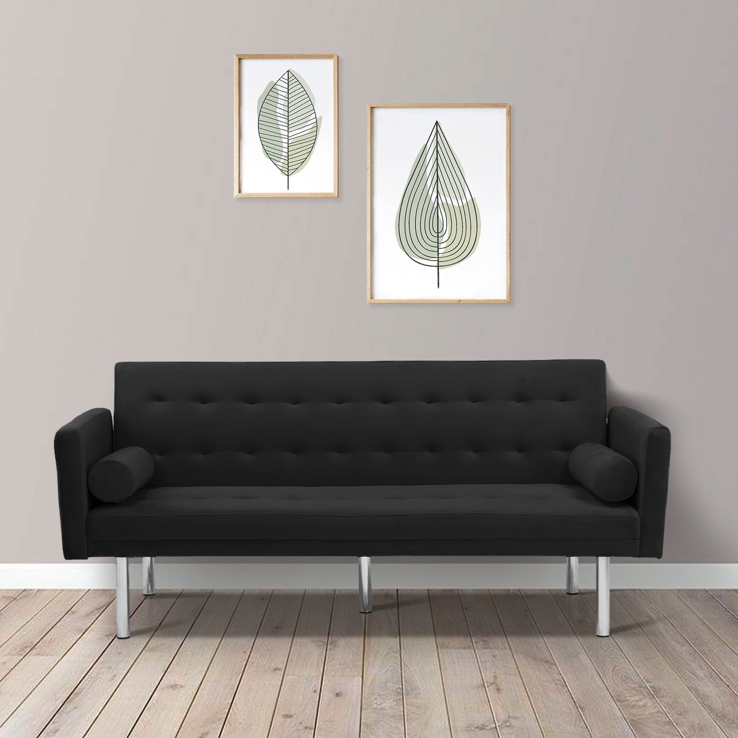 Modern Minimalist Style Sofa Adjustable Backrest Loveseat Sofa with 2