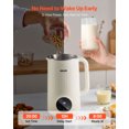 thumbnail image 5 of VEVOR 8-in-1 Nut Milk Maker, 34 oz Soy Milk Maker with 180W Blending, for Homemade Oat, Nut, Soy, Juice, Milkshake, Rice Cereal, Plant-Based Beverages with Self-Cleaning, Boil Water, 12-Hour Delay, 5 of 9