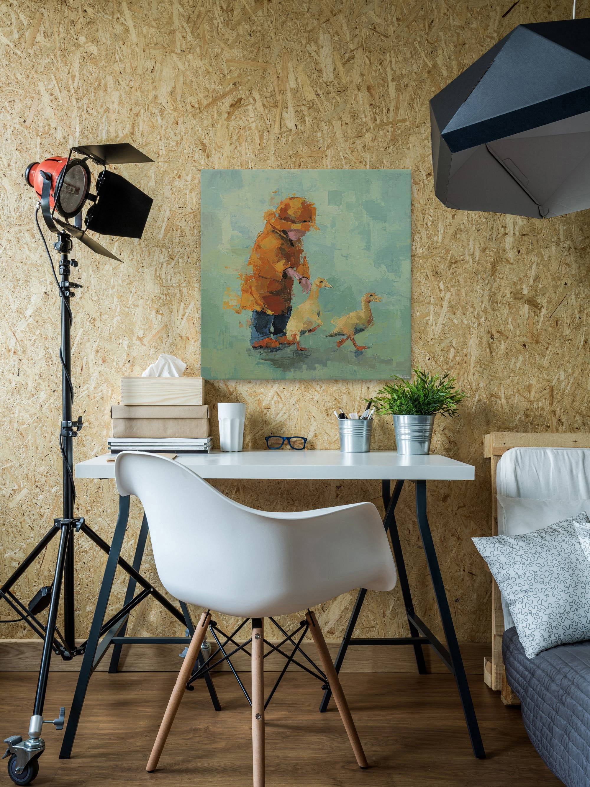 Parvez Taj Follow the Ducks Canvas Wall Art