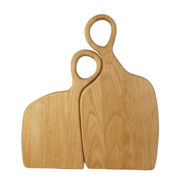 Bandeja para cortar Tablas de cortar Utensilios de cocina para hornear Tabla de pizza con orificio para colgar L y S