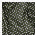 thumbnail image 4 of Soimoi Green polyester Crepe Fabric Circle & Peony Floral Print Fabric by the Yard 42 Inch Wide, 4 of 5