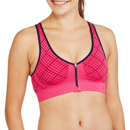 danskin now zip front bra