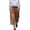 Brown, variant on Cargo Capris for Women,High Waist Wide Leg Pants,Casual Pleated Front Culottes with Pockets,White,Women's S-XXXL