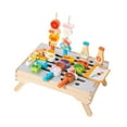 thumbnail image 2 of Juego de barbacoa de madera con comida de juguete, parrilla de juguete para aprendizaje temprano, accesorios de cocina para niños y niñas, regalos de, 2 of 9