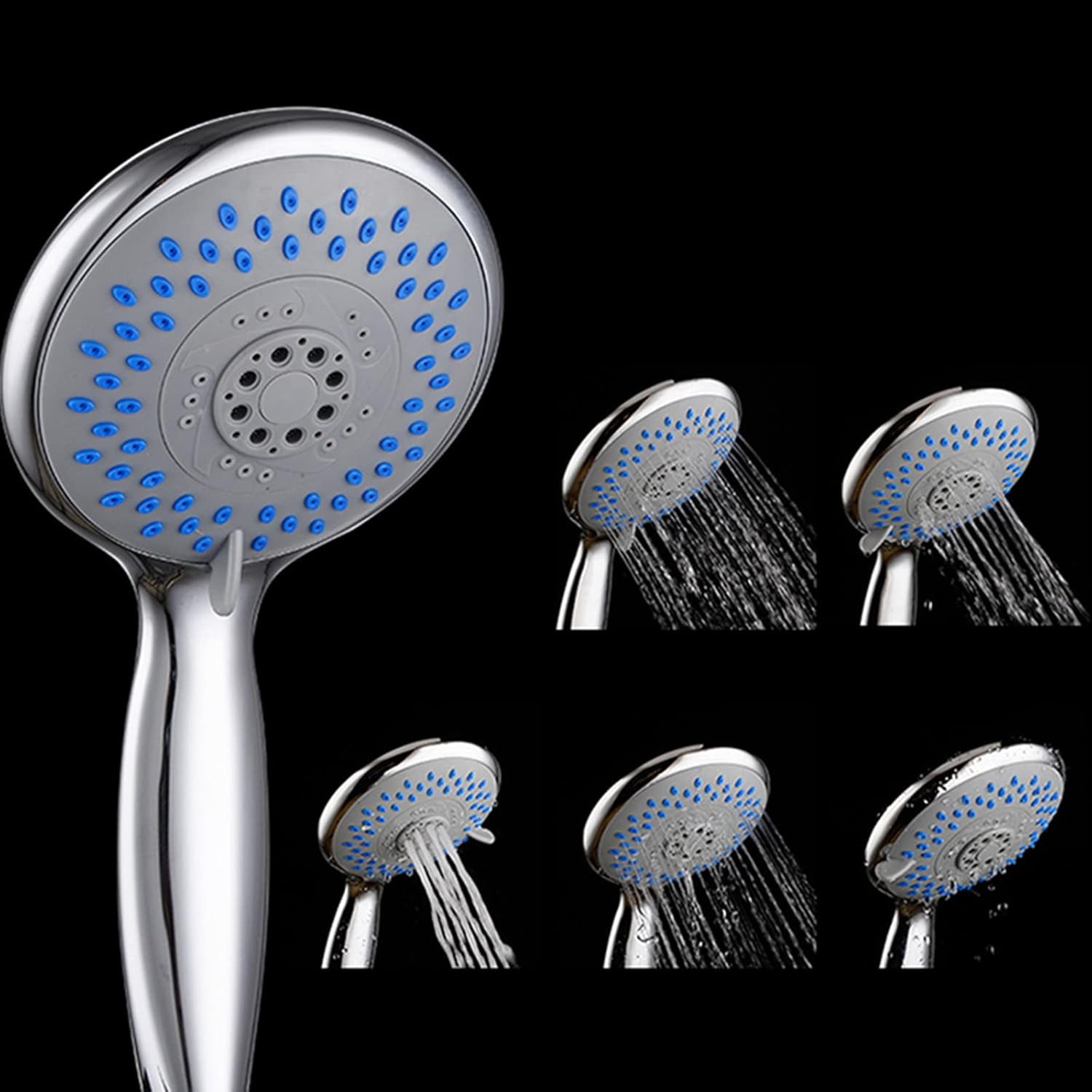 Bathtub Faucet with Shower Chrome Bathroom Faucet Hot and Cold Water Brass Shower Faucet-F