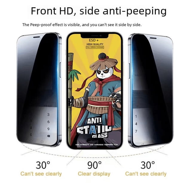Aplicable a 11 para Apple 14pro película templada iphone15pro pantalla completa 12 película de vidrio para teléfono móvil 13 película anti-peep