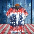 thumbnail image 5 of qucoqpe Mens 4th of July Shirts Independence Day Patriotic Day American Flag Print V Neck Short Sleeve Summer Casual T-shirt Tops, 5 of 5