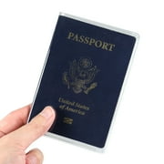 Clear Passport Cover Plastic Passport Protector Vinyl ID Card Protector Case Holder Travel Pack of 6