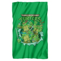 TMNT Blanket, 36"x58" TMNT Group Retro Fleece Blanket