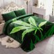 thumbnail image 2 of Manta de felpa NC para cama, ligera y suave, color verde, tamaño queen (75" x 91"), 2 of 6